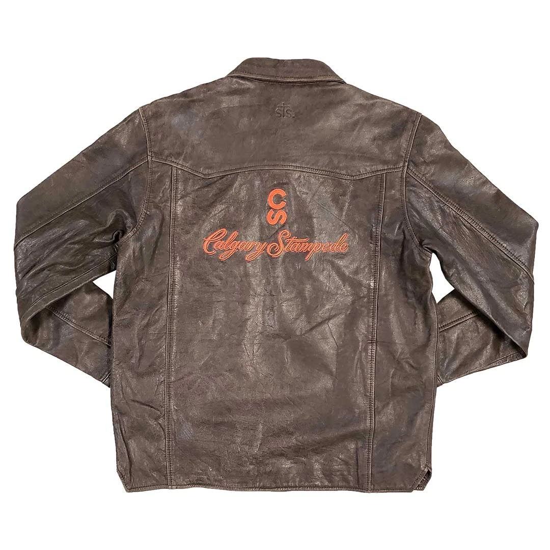 STS Ranchwear Embroidered Calgary Stampede Leather Jacket - Image 3