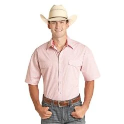 Panhandle Men's Geo Print Short Sleeve Shirt