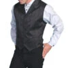Scully RangeWear Men's Western Floral Satin Vest