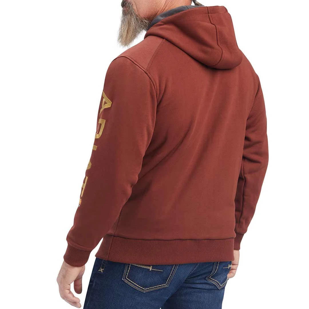 Ariat Men's Rebar All-Weather Full Zip Hoodie - Image 2