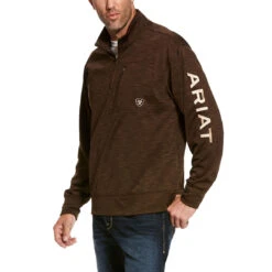 Ariat Men's Team Logo 1/4 Zip Pullover