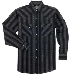 Ely Cattleman Men's Aztec Stripe Snap Shirt