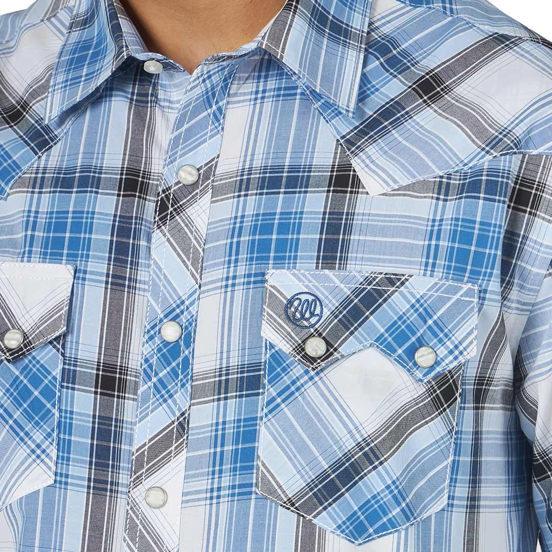 Wrangler Men's Retro Sawtooth Pocket Plaid Snap Shirt - Image 7