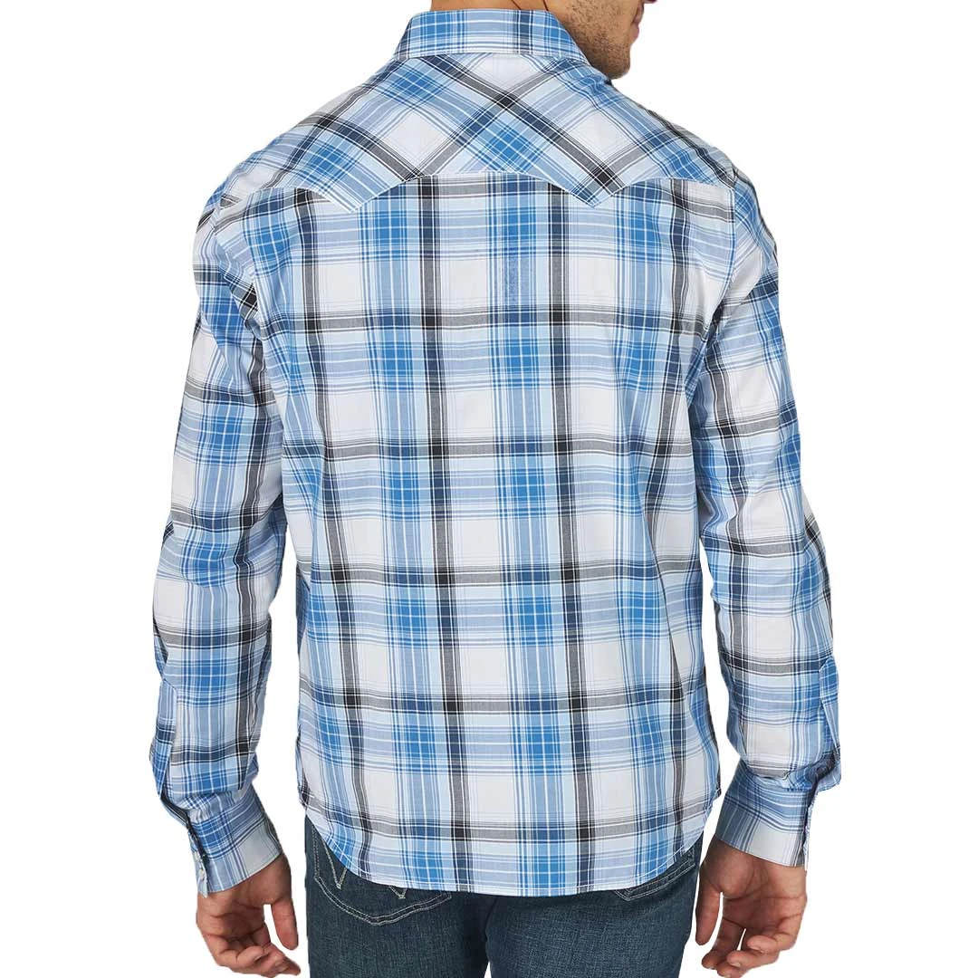 Wrangler Men's Retro Sawtooth Pocket Plaid Snap Shirt - Image 6