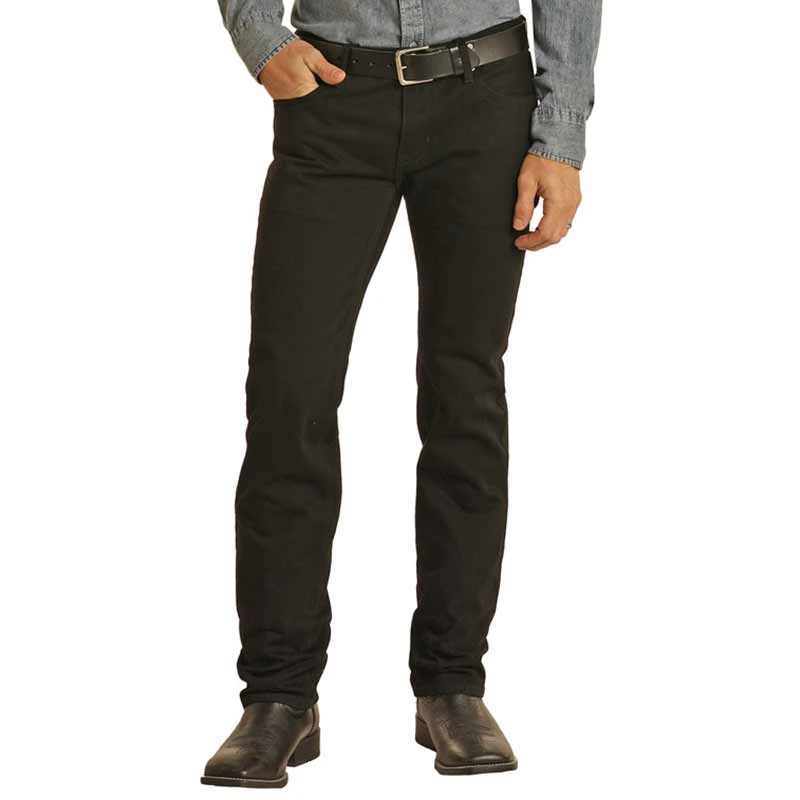 Rock & Roll Denim Men's Slim Fit Revolver Bootcut Jeans - Image 3