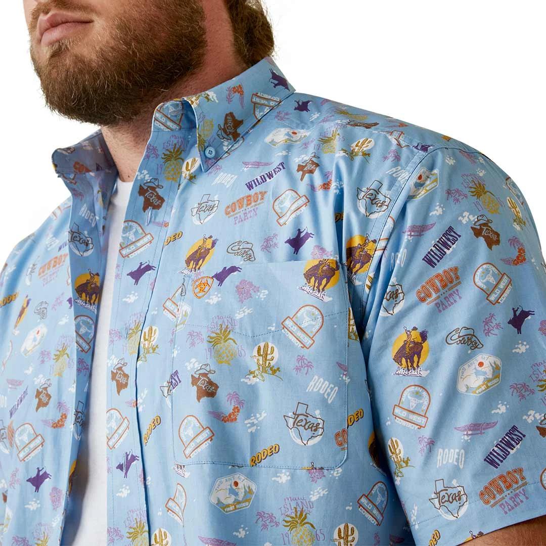 Ariat Men's Mauricio Classic Fit Short Sleeve Button-Down Shirt - Image 3