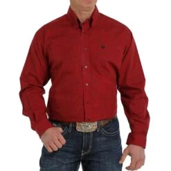 Cinch Men's Paisley Print Button-Down Shirt
