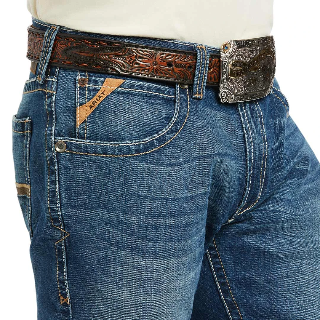 Ariat Men's M4 Relaxed Stretch Marshall Stackable Straight Leg Jeans - Image 4