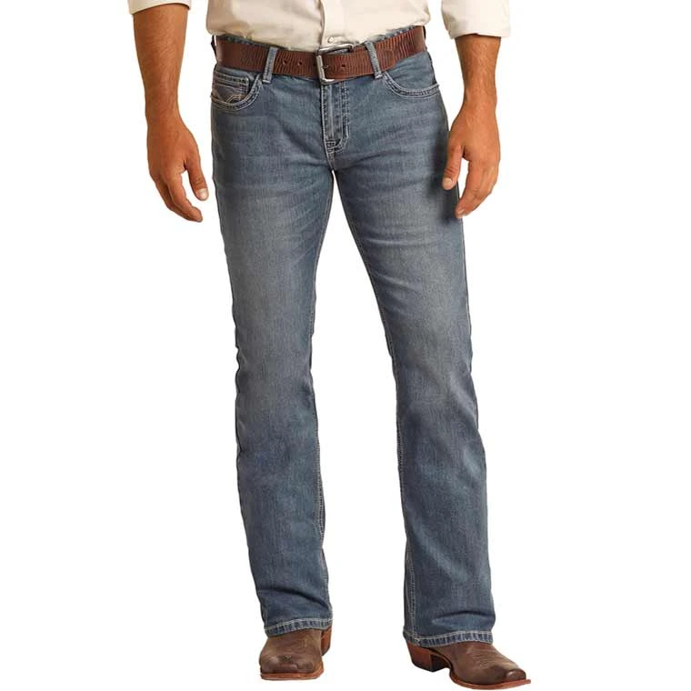 Rock & Roll Denim Men's Pistol Bootcut Jeans - Image 3