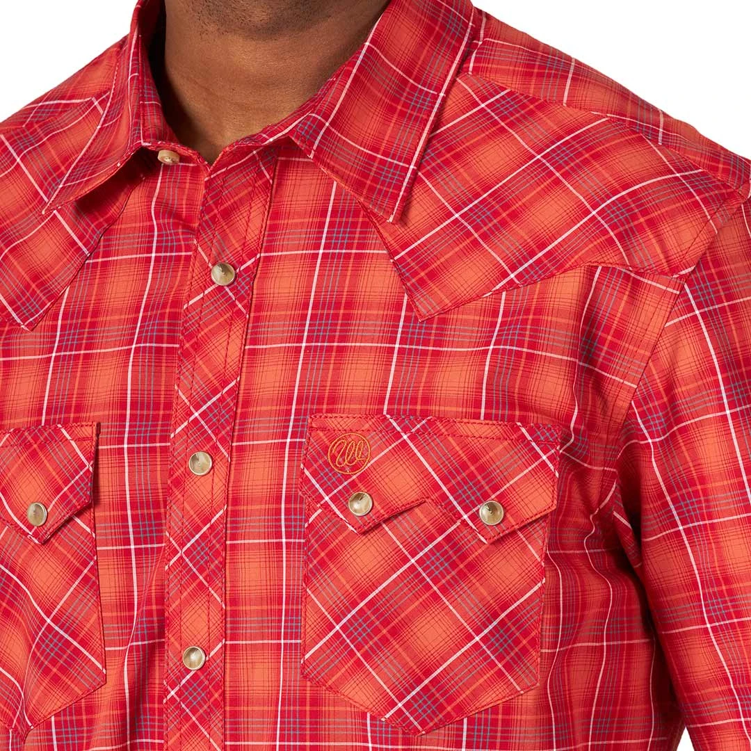Wrangler Men's Retro Sawtooth Pocket Plaid Snap Shirt - Image 3