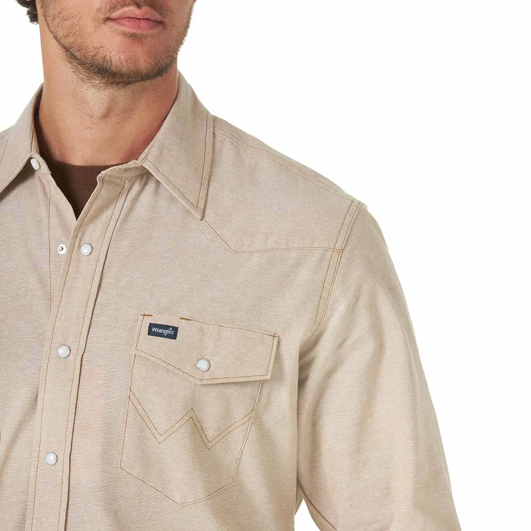 Wrangler Men's Cowboy Cut Chambray Work Shirt - Image 3