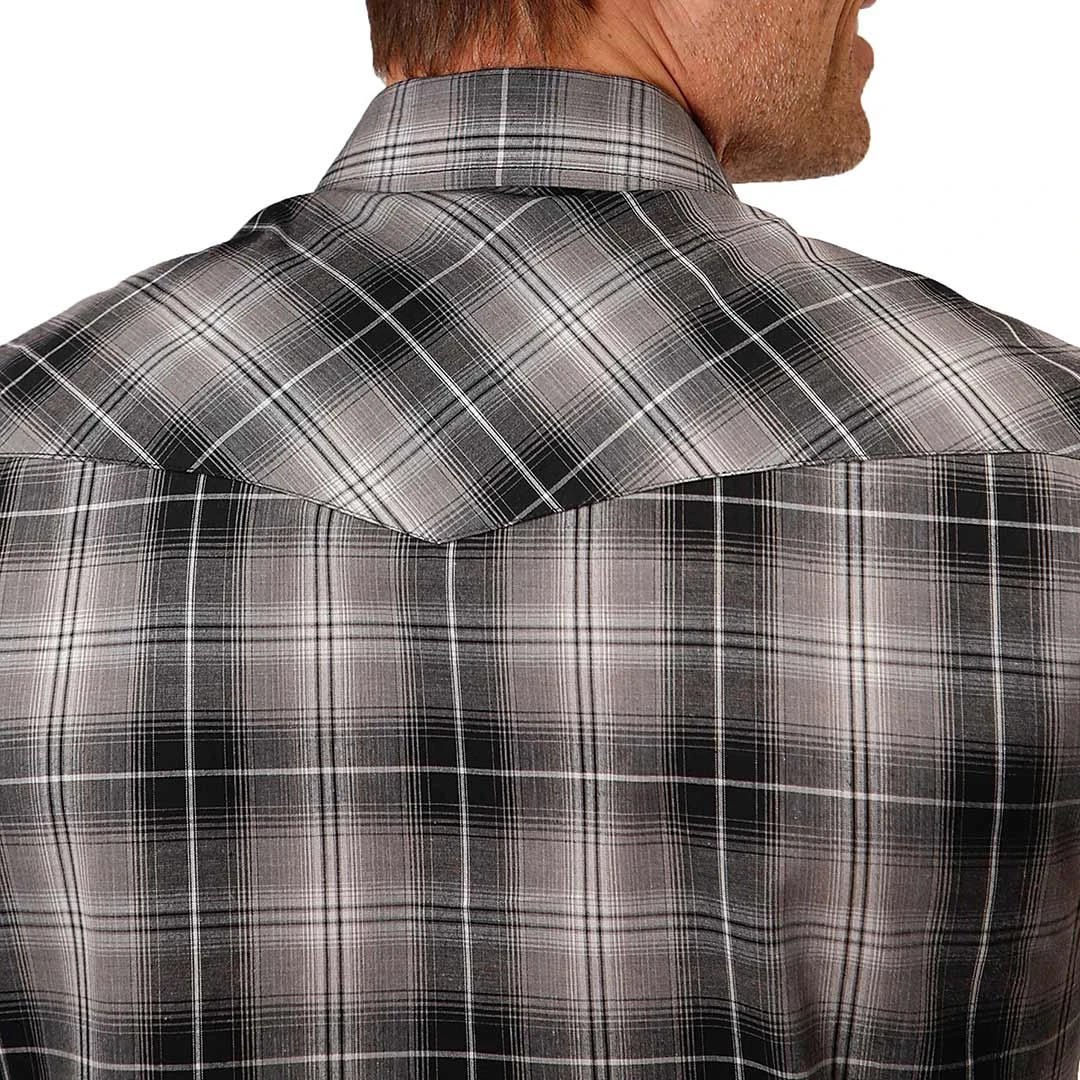 Roper Men's Windowpane Plaid Snap Shirt - Image 2