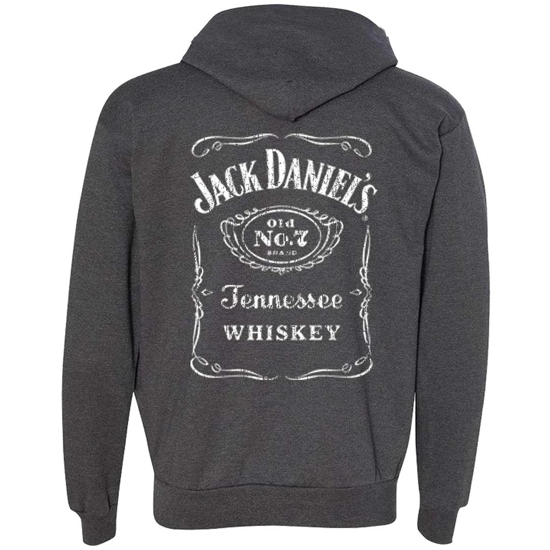 Jack Daniel's Logo Grey Hoodie - Image 2