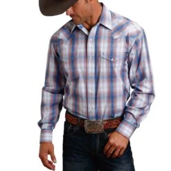 Stetson Men's Plaid Snap Shirt