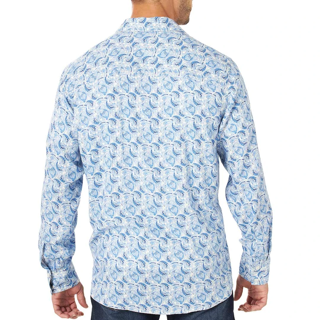 Wrangler Men's Retro Paisley Print Button-Down Shirt - Image 2