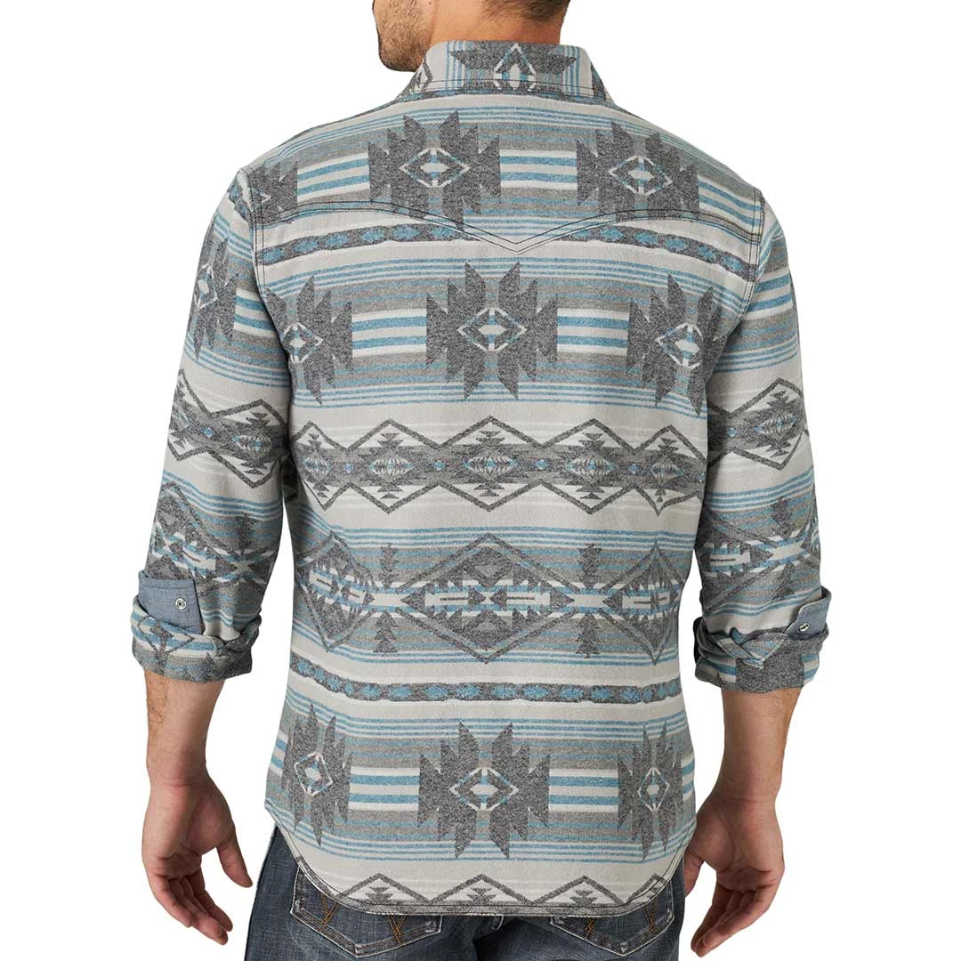 Wrangler Men's Retro Premium Jacquard Snap Shirt - Image 2